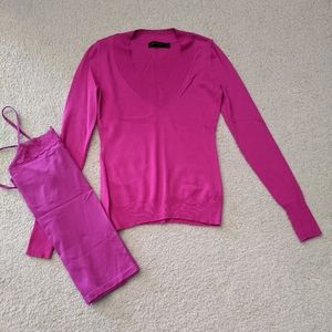 The Limited pink sweater set